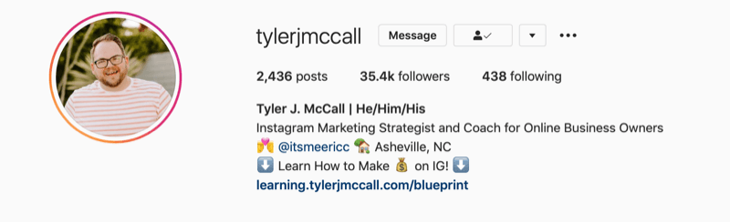 Tyler J. McCall Instagram életrajza