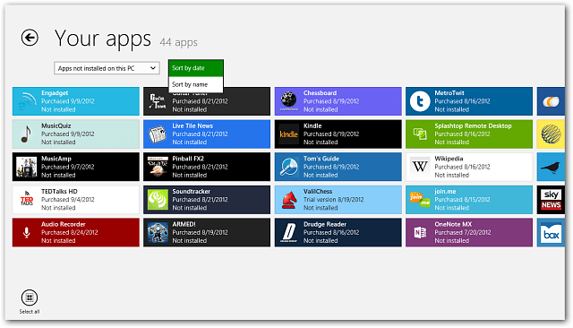 A Windows 8 alkalmazások újratelepítése