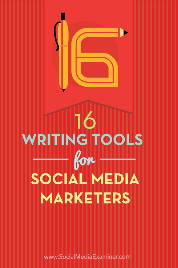 16 Íráseszközök a közösségi média marketingeseihez: Social Media Examiner