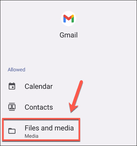 android gmail fájlok és médiabeállítások