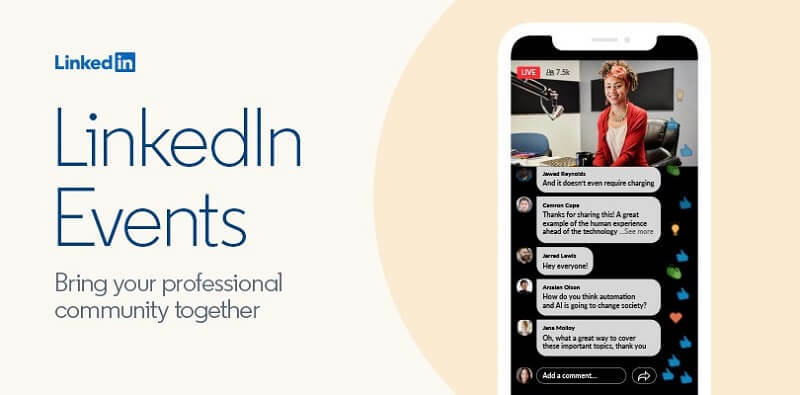 Új LinkedIn virtuális események eszköz, amely lehetővé teszi az emberek számára, hogy platformon keresztül videóseményeket hozzanak létre és sugározzanak.