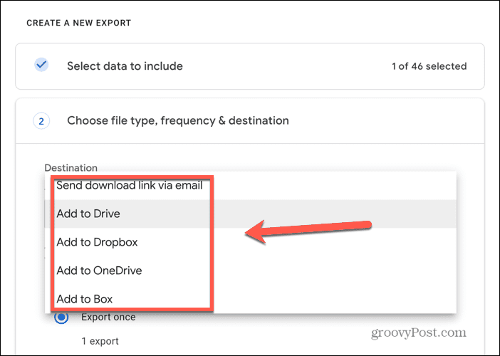 google takeout felhő tárolási lehetőségek