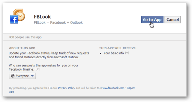 A Facebook frissítése a Microsoft Outlook használatával