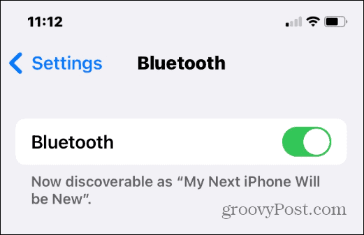 módosítsa a bluetooth nevet az iPhone-on