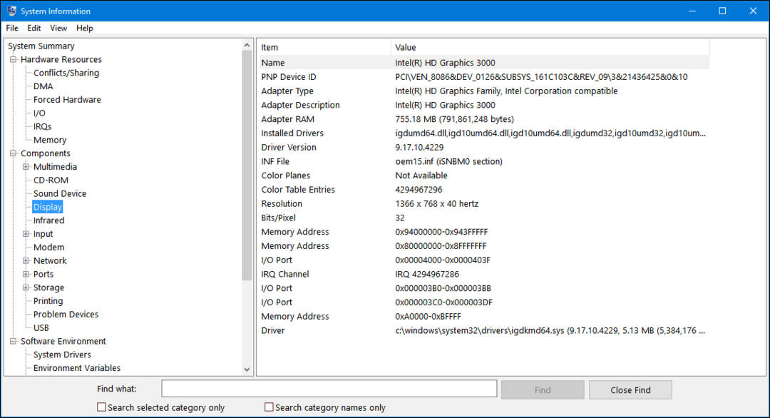 A rendszer specifikációinak megtalálása a Windows rendszerben