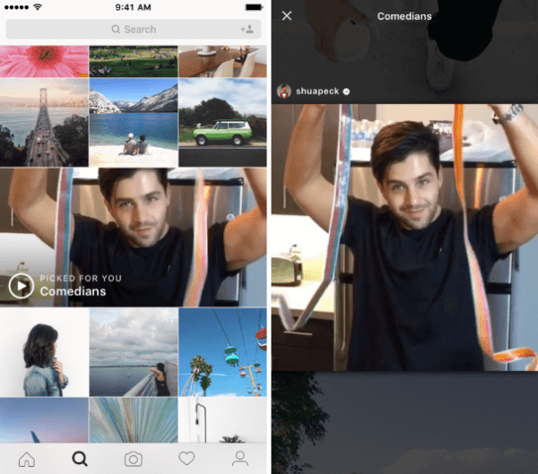 Instagram fedezze fel az érdeklődési csatornákat