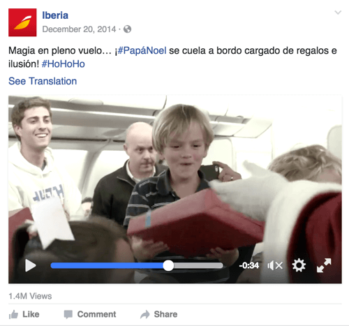 Az Iberia Airlines ezen videokampánya összekapcsolódik az ünnepek érzelmével.