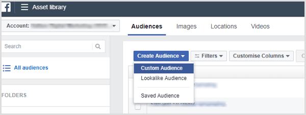 facebook létrehozása oldal elkötelezettség egyéni közönség