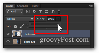 átlátszatlanság visszatér 100% -ban a Photoshop képének utolsó lépése