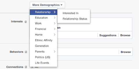 facebook kapcsolat demográfiai lehetőségek