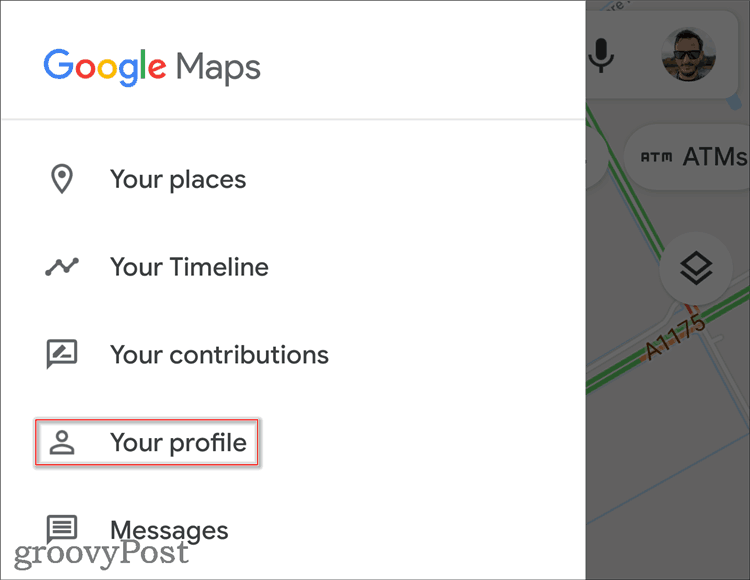 A Google Maps profil szerkesztése