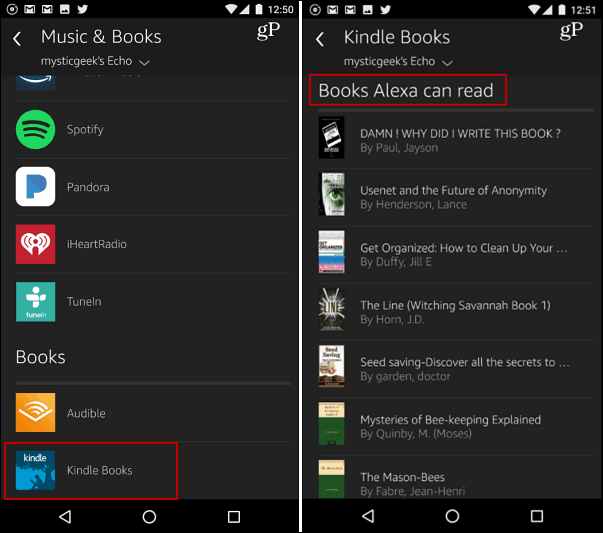 Hogyan találhat Kindle könyveket, az Alexa elolvassa Önnek