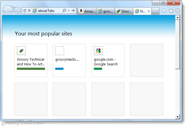 Internet Explorer 9 kiadási jelölt képernyőképe