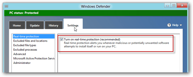 A Windows Defender a Windows 8-ban tartalmazza az MSE-t