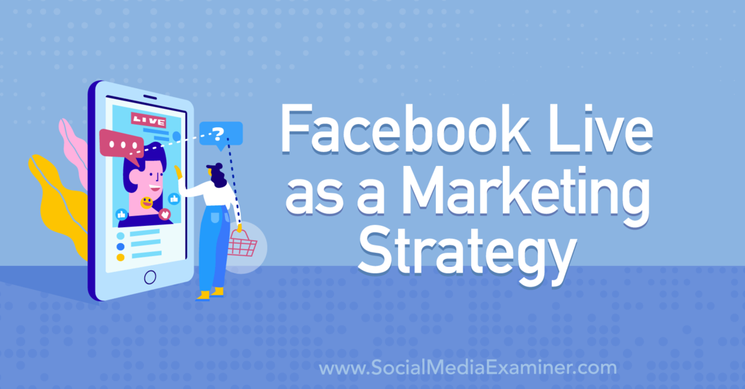 A Facebook Live mint marketingstratégia, amely Tiffany Lee Bymaster betekintéseit tartalmazza a közösségi média marketing podcastban.