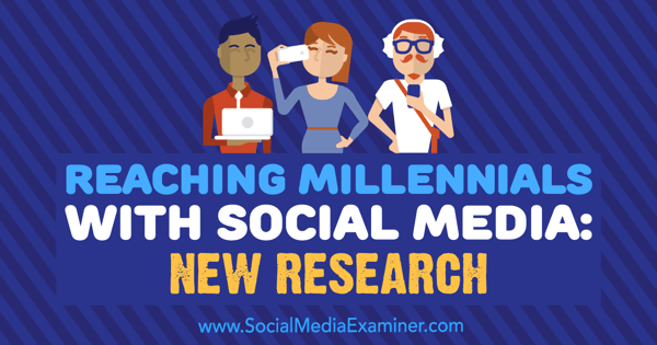 Millenniumi évek elérése a közösségi médiával: Michelle Krasniak új kutatása a közösségi média vizsgáztatójáról.