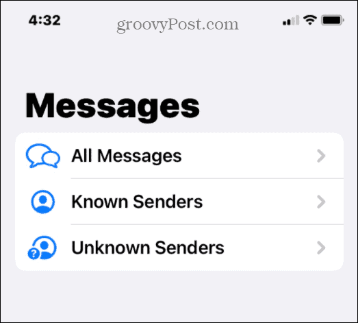 Hogyan lehet elrejteni a spam szövegeket az ismeretlen feladóktól az iPhone-on