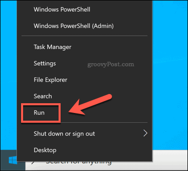 A Futtatás a Windows Start extra opciók menüjének elindítása