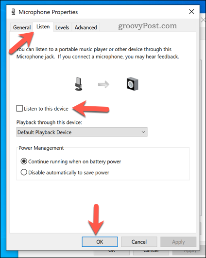 A mikrofonhallgatás letiltása Windows 10 rendszeren
