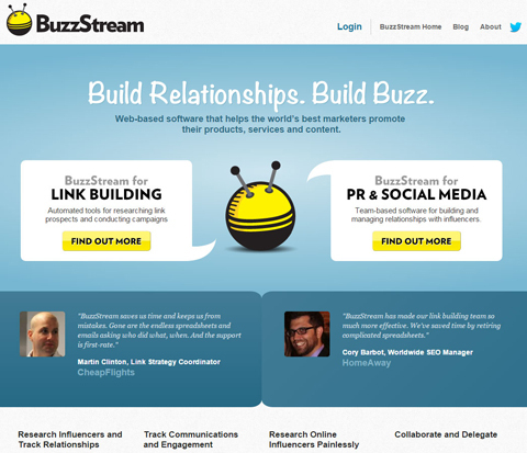 buzzstream weboldal
