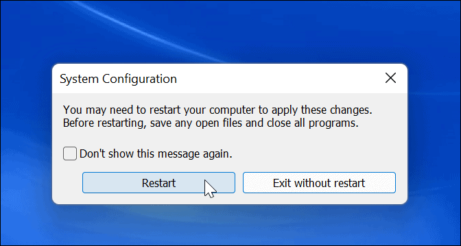Indítsa újra a Windows 11-et
