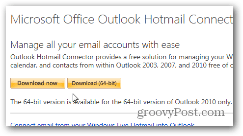 Outlook.com Outlook Hotmail csatlakozó - Letöltés
