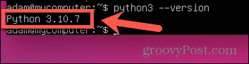 ubuntu python verzió