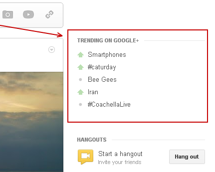 trend a google + -on