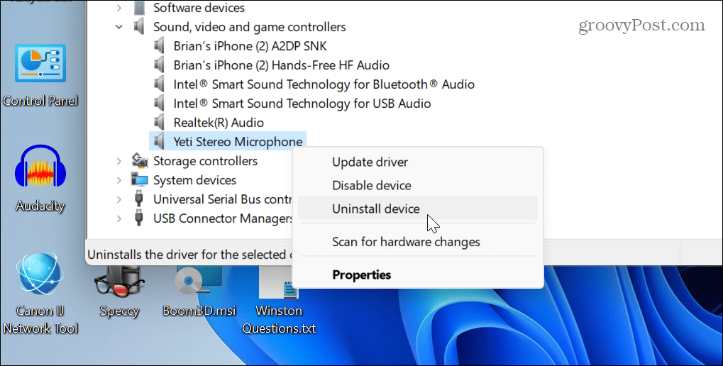 Állítsa vissza a hangbeállításokat a Windows 11 rendszeren