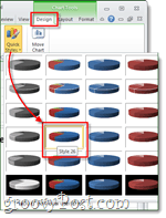 változtassa meg a piechart stílusát