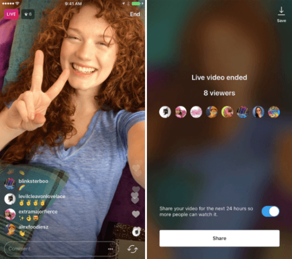 Az Instagram bevezette azt a lehetőséget, hogy 24 órán keresztül megossza az élő videólejátszást az Instagram Stories-ban.
