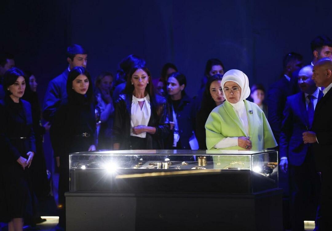 Emine Erdoğan a vezetők feleségeivel találkozott