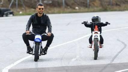 Kenan Sofuoğlu egyedül ültette kerékpárra 3 éves fiát! Szíveket hozott a szájba