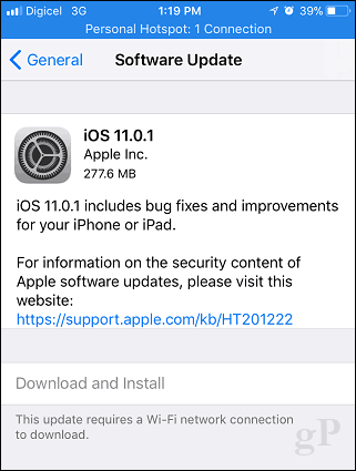 Megjelent az Apple iOS 11.0.1 verzió, és frissítenie kell most