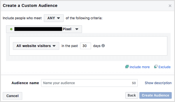 A Facebook egyéni közönséget hoz létre