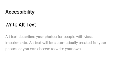 Hogyan adhatunk alt szöveget az Instagram bejegyzéseihez, az alt szöveg leírása és milyen célt szolgál