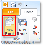 Írjon új e-mailt az Outlook 2010 alkalmazásban