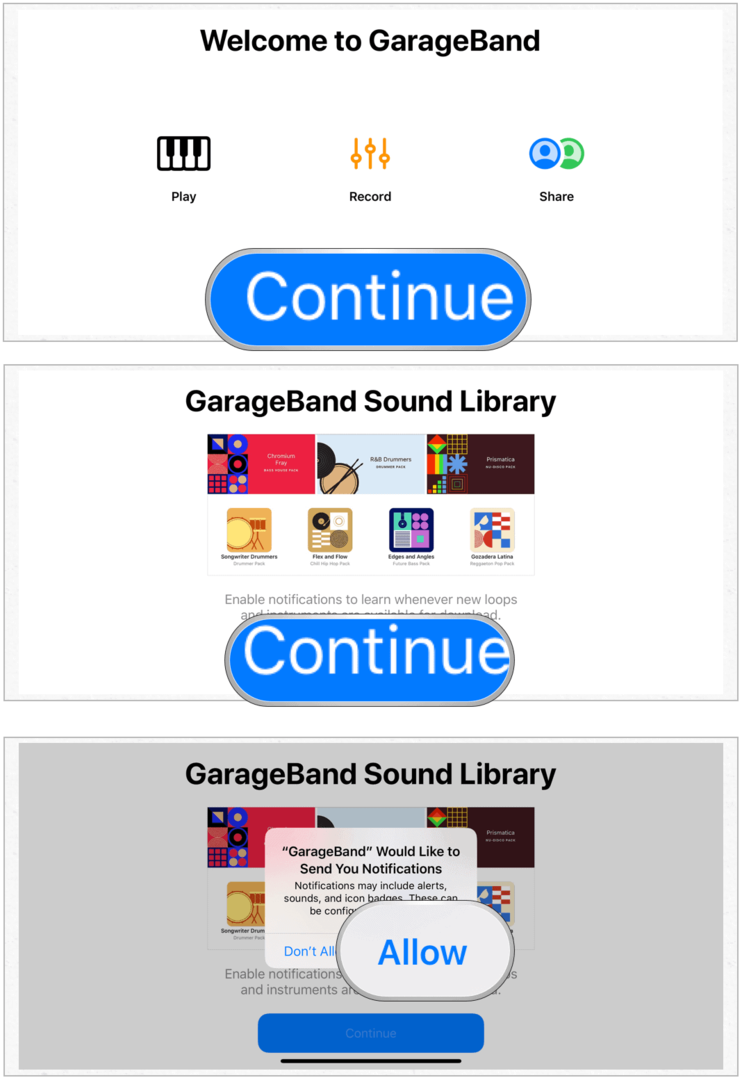 A GarageBand telepítése iPhone-ra