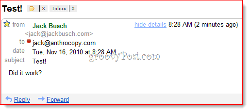BCC Gmail-üzenetek szűrése