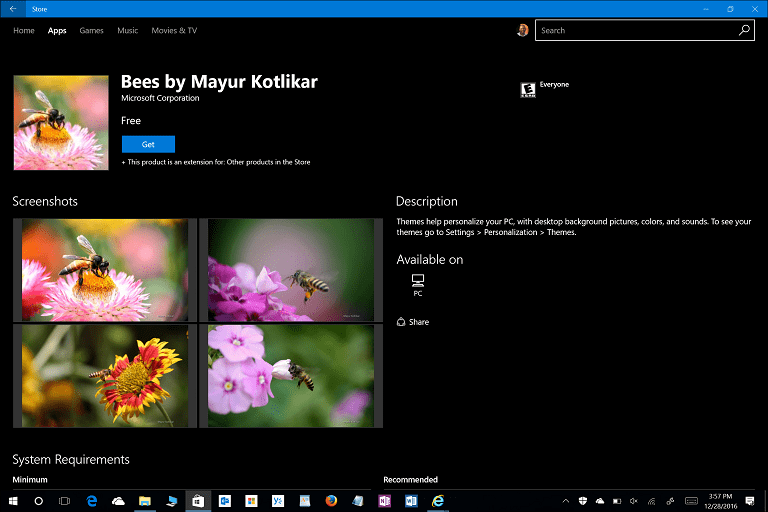 Témák, a Windows 10 alkotóinak frissítése, testreszabás, Vezérlőpult