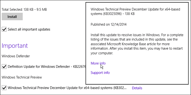 KB3025096 Windows frissítés