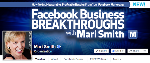 Mari Smith Facebook címlap