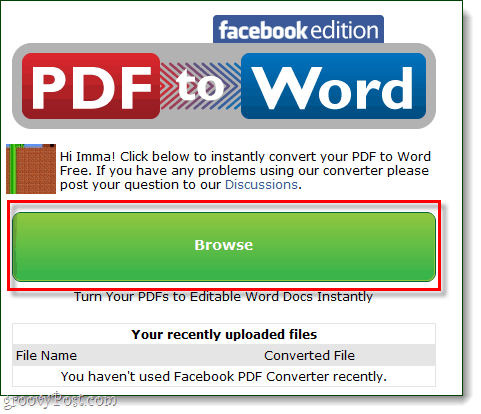 PDF to word Facebook böngészés