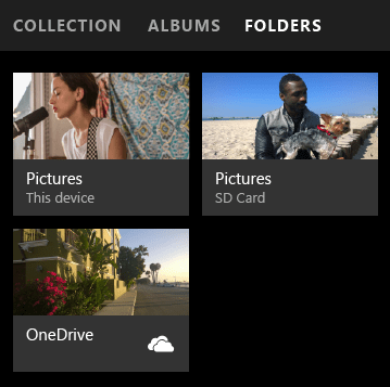 fotók alkalmazás Windows 10 mobil