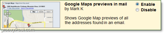 gmail labs google maps előnézet az e-mailben