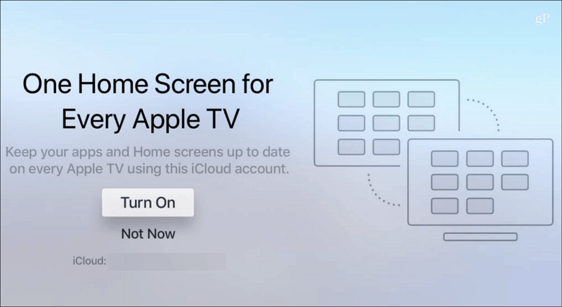 Egy kezdőképernyő minden Apple TV-n