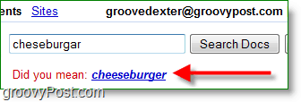 Soha ne hibáztassa újra a sajtburgert! A google docs helyesírási javaslatokat tartalmaz 