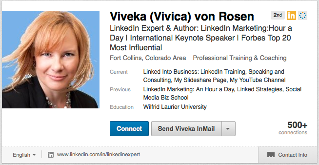 viveka von rosen linkedin fiók profil