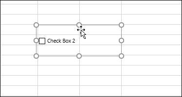 jelölőnégyzet beírta az Excel táblázatot