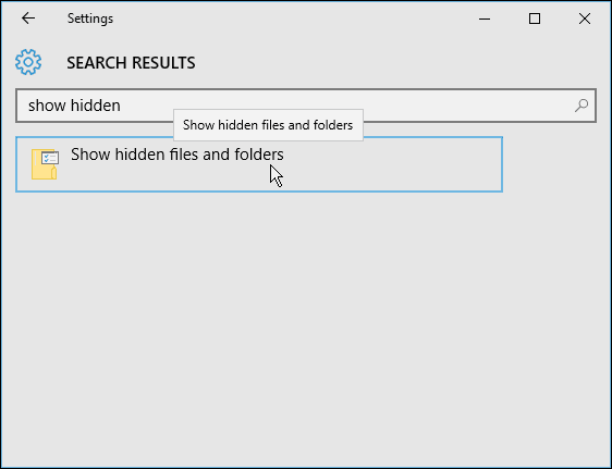 Windows 10 Beállítások keresése